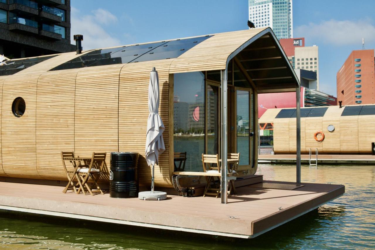 Wikkelboat Nr1 at Floating Rotterdam Rijnhaven Villa Eksteriør billede